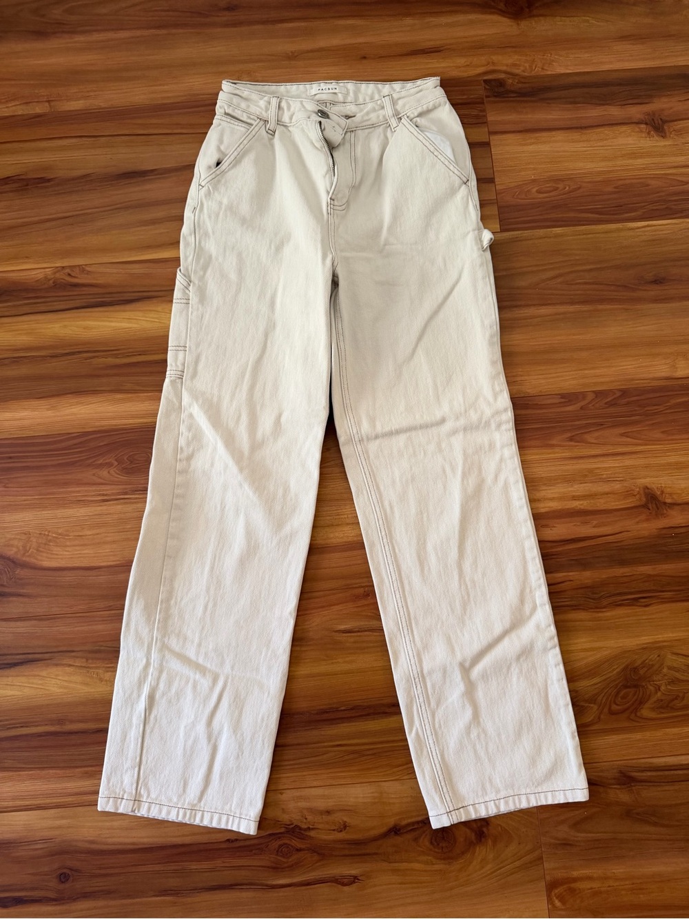 PacSun Light Beige Straight Leg Pants